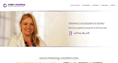 Desktop Screenshot of dobrylogopeda.eu